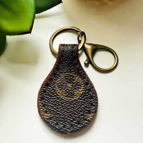 Upcycled Authentic LV Monogram Canvas Keychain - Picture 2 of 2